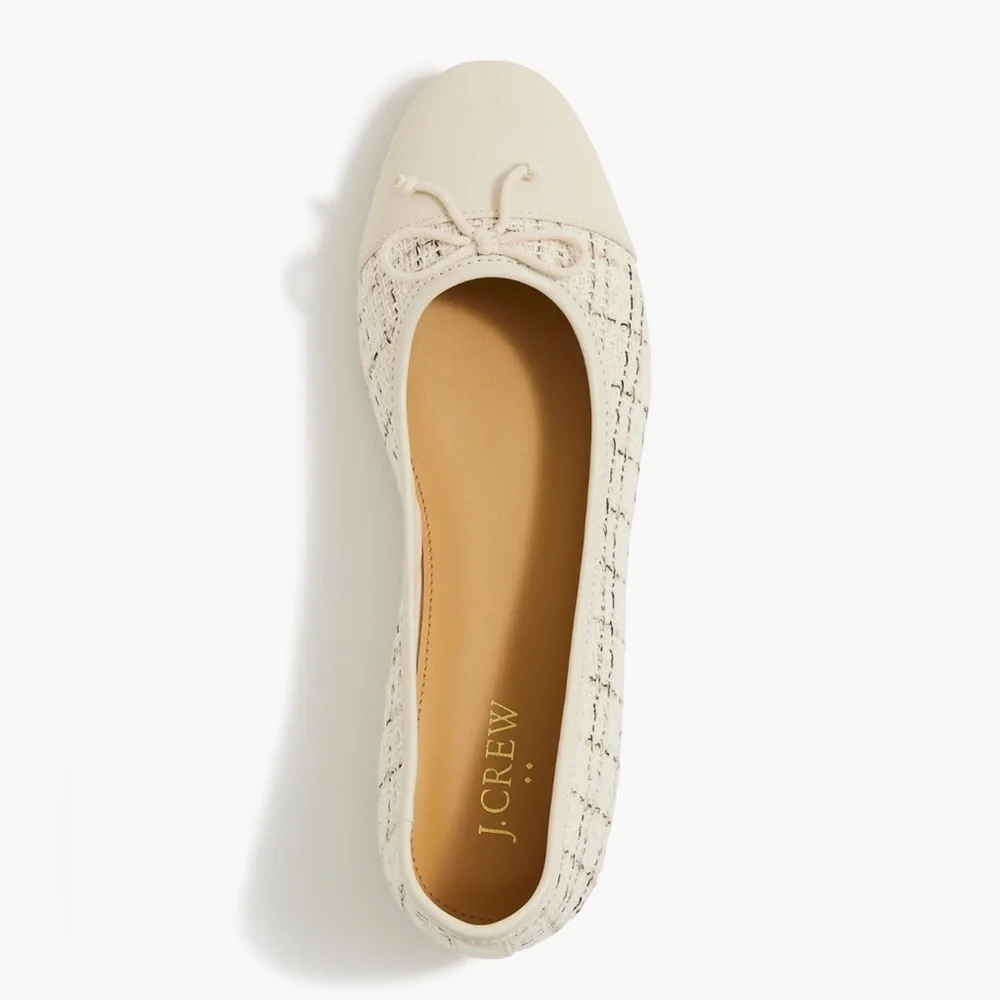 J.Crew Women's Tweed Ballet Flats, Size 7.5